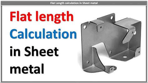 bending sheet metal formula|sheet metal flat length calculation.